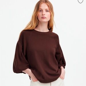 Madewell Puff-Sleeve Sweatshirt Tee